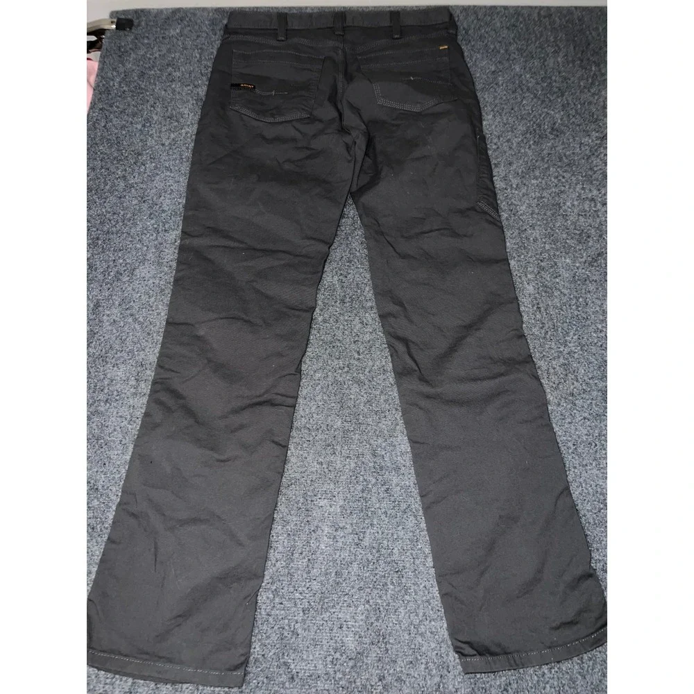 Ariat Rebar M7 Slim Straight Leg Work Pants Gray Canvas 32x34